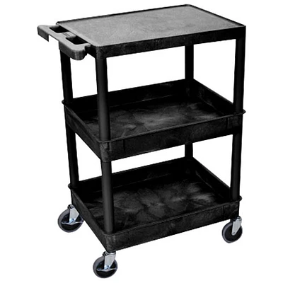 Luxor 3-Shelf Utility Cart (STC211-B)