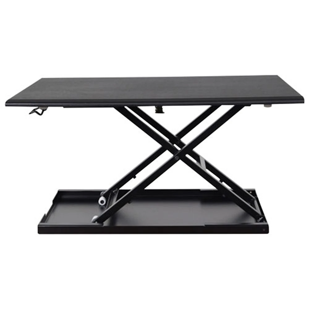 Luxor Level Up 32"W Adjustable Desktop Desk (LVLUP32-BK) - Black