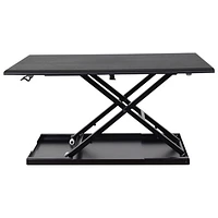 Luxor Level Up 32"W Adjustable Desktop Desk (LVLUP32-BK) - Black