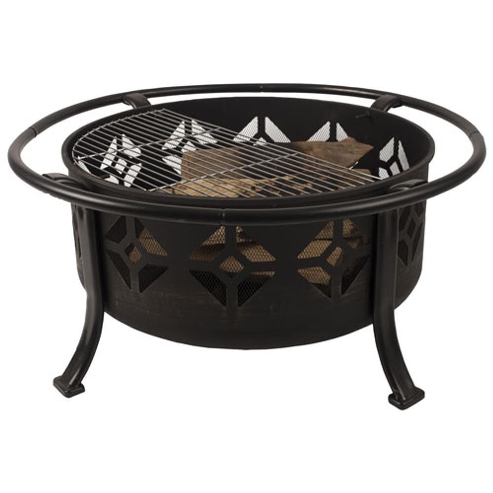 Pleasant Hearth Sunderland Freestanding Wood Burning Fire Pit