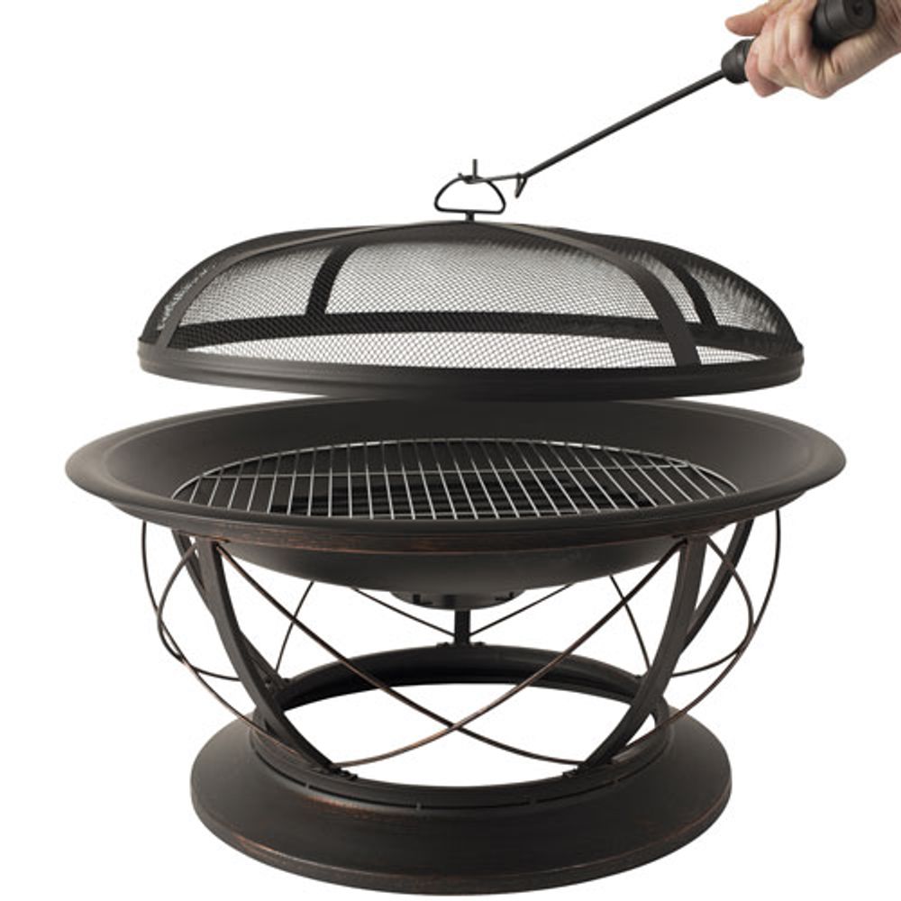 Pleasant Hearth Palmetto Freestanding Wood Burning Fire Pit