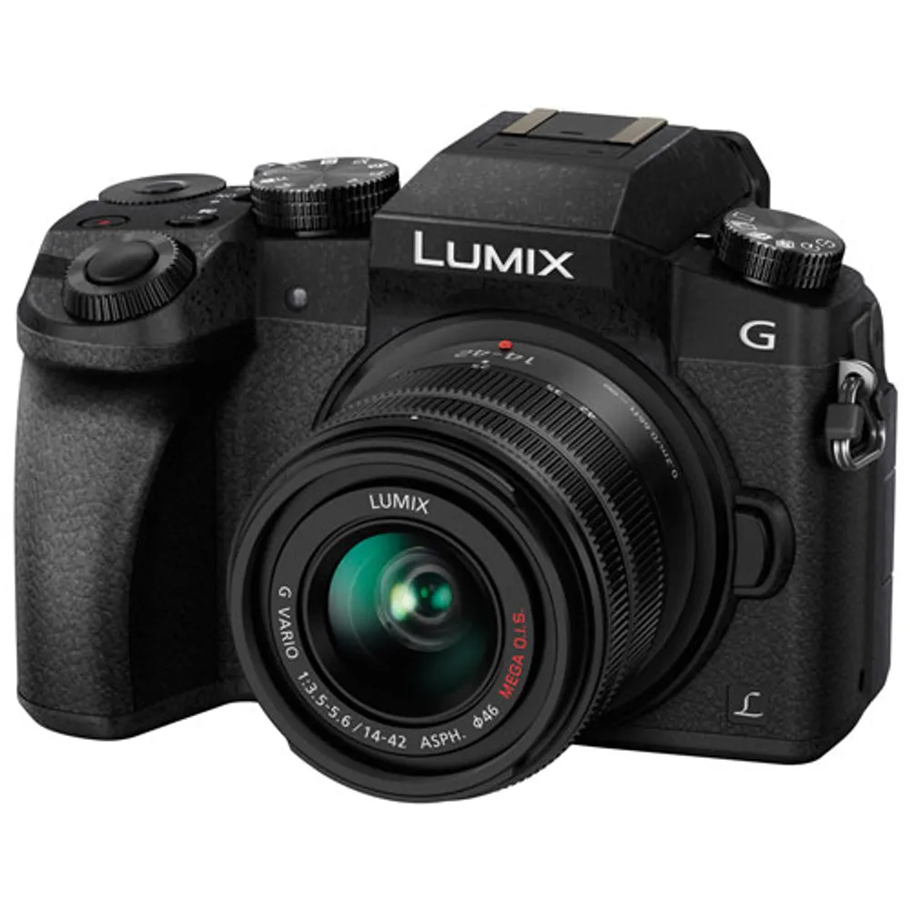 Appareil photo sans miroir LUMIX G7 de Panasonic avec objectifs 14-42 mm et 45-150 mm