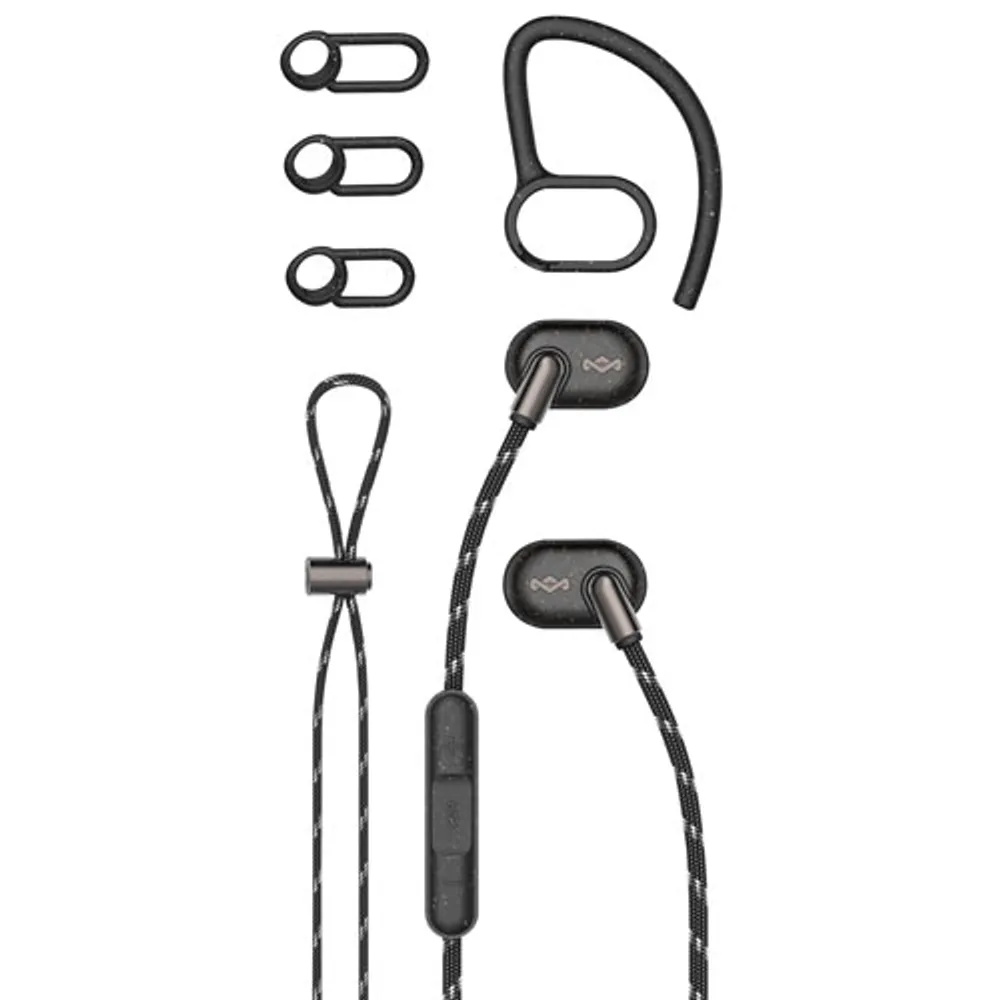 House of Marley Uprise In-Ear Bluetooth Headphones - Black