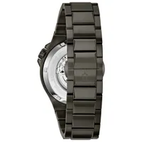 Bulova Maquina Automatic Watch 46mm Men's Watch - Grey Case, Bracelet & Black Dial