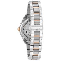 Bulova Sutton Automatic Watch 34mm Women's Watch - Two-Tone Case, Bracelet & White Dial
