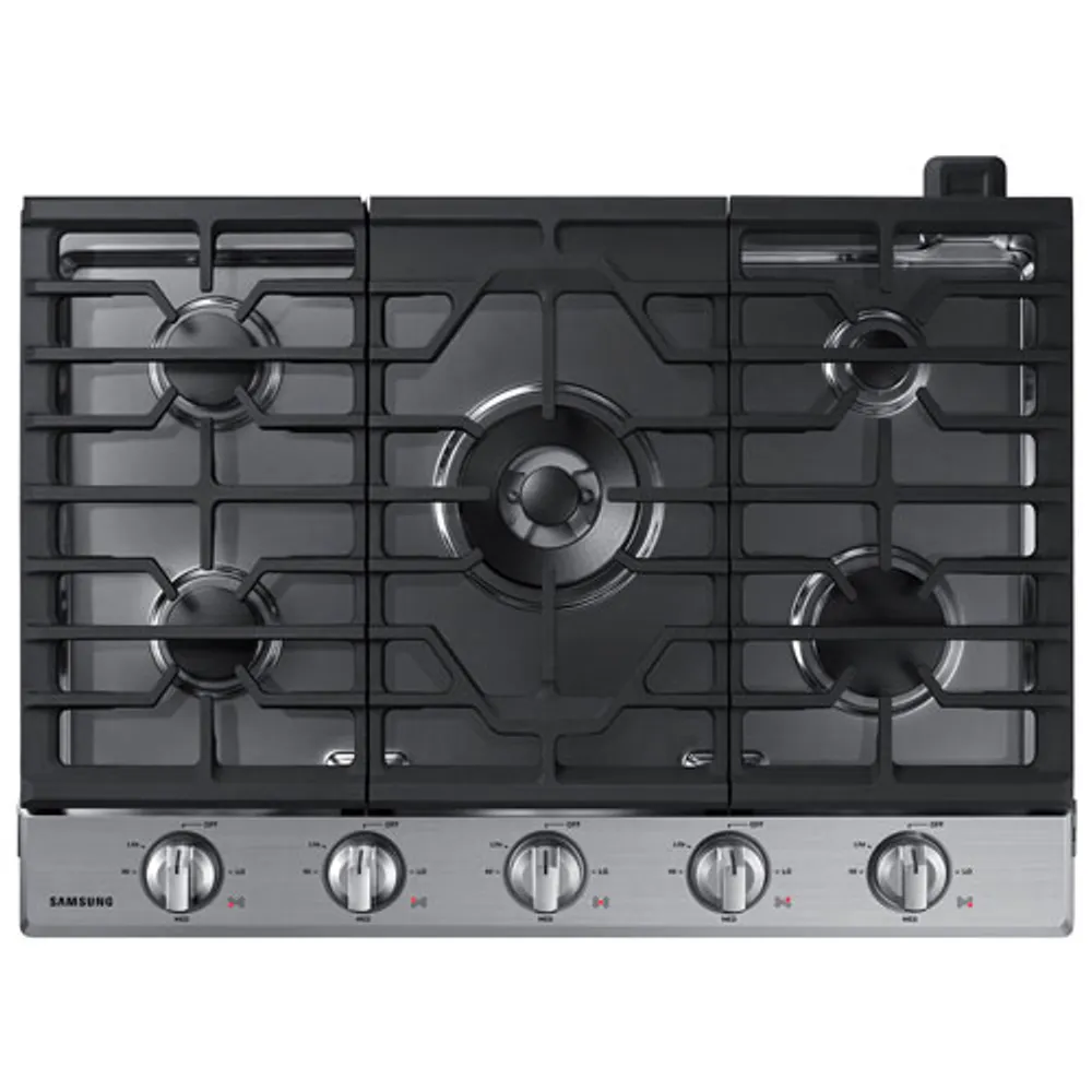 Samsung 30" 5-Burner Gas Cooktop (NA30K6550TS/AA) - Stainless Steel - Open Box - Perfect Condition