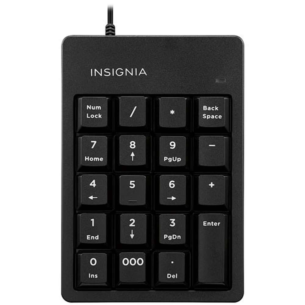 Pavé numérique avec fil ergonomique d'Insignia - Exclusivité de Best Buy