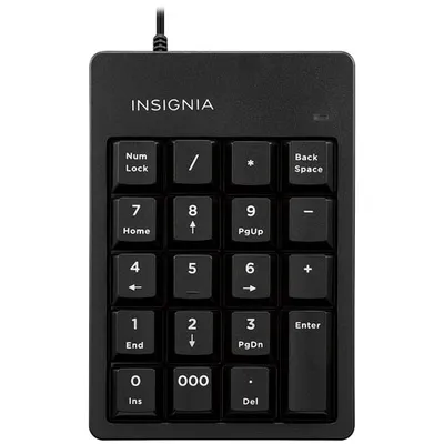 Insignia Ergonomic Wired Numeric Keypad - Only at Best Buy