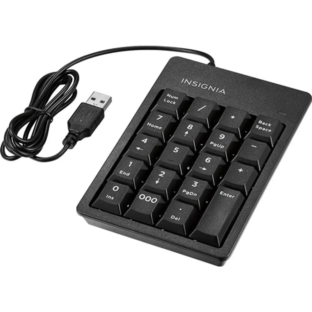 Insignia Ergonomic Wired Numeric Keypad - Only at Best Buy