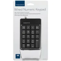Insignia Ergonomic Wired Numeric Keypad - Only at Best Buy