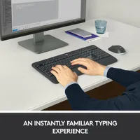 Ensemble avec clavier et souris optique sans fil MK540 de Logitech