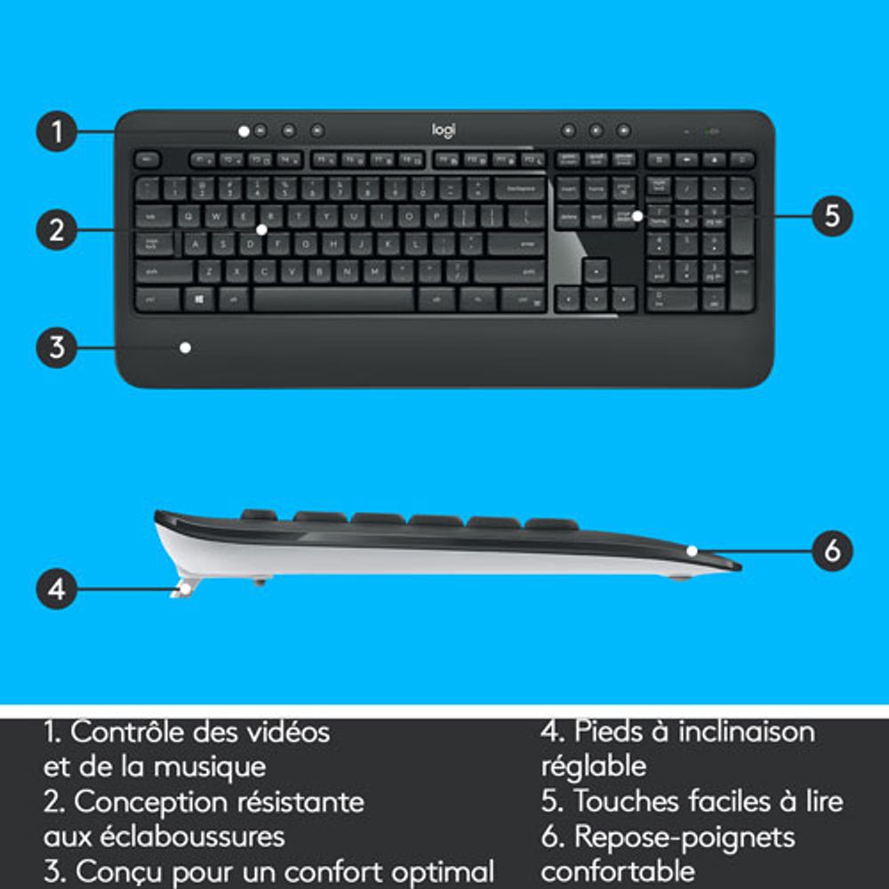 Logitech MK540 Wireless Optical Keyboard & Mouse Combo