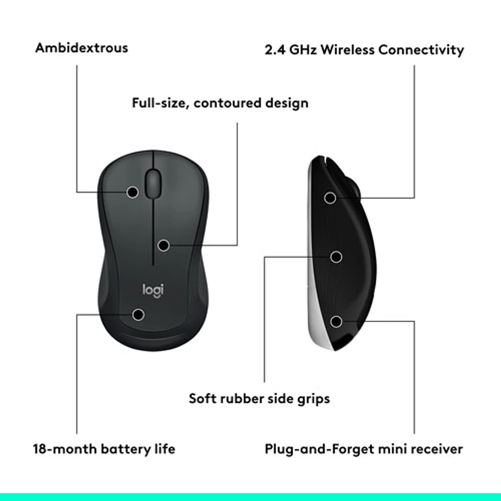 Logitech MK540 Wireless Optical Keyboard & Mouse Combo - French