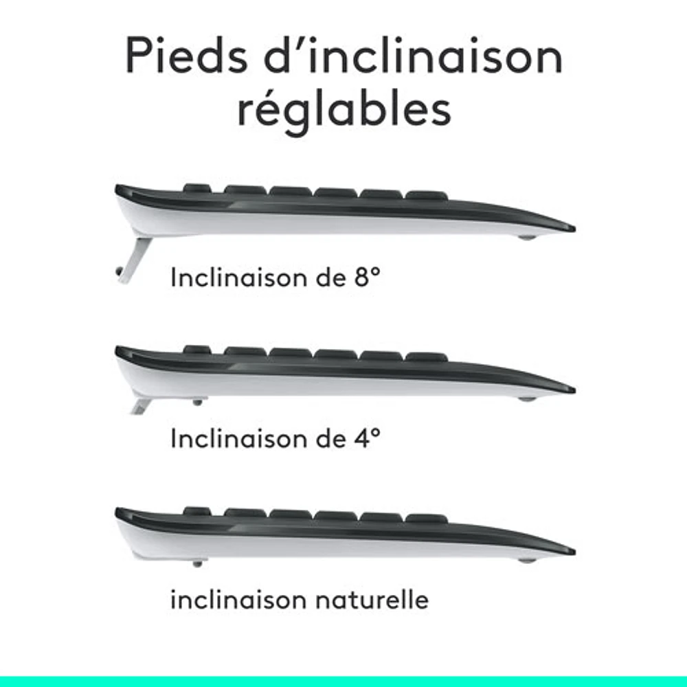 Logitech MK540 Wireless Optical Keyboard & Mouse Combo - French