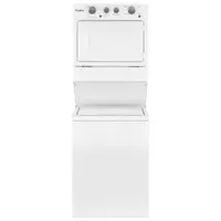 Whirlpool 4 Cu. Ft. Gas Washer & 5.9 Cu. Ft. Dryer Laundry Centre (WGT4027HW) - White