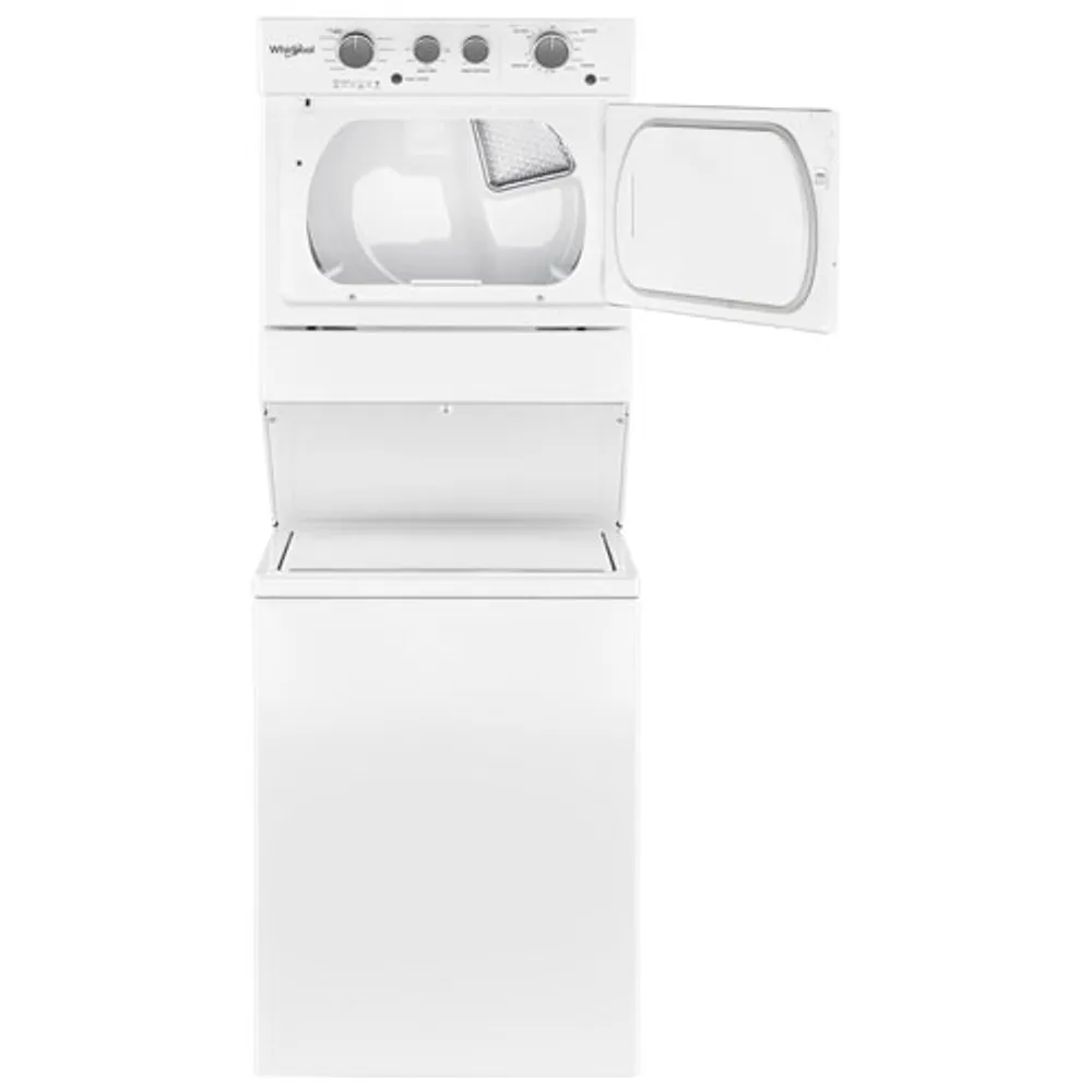 Whirlpool 4 Cu. Ft. Gas Washer & 5.9 Cu. Ft. Dryer Laundry Centre (WGT4027HW) - White