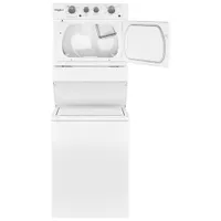 Whirlpool 4 Cu. Ft. Gas Washer & Dryer Laundry Centre (WGT4027HW) - White