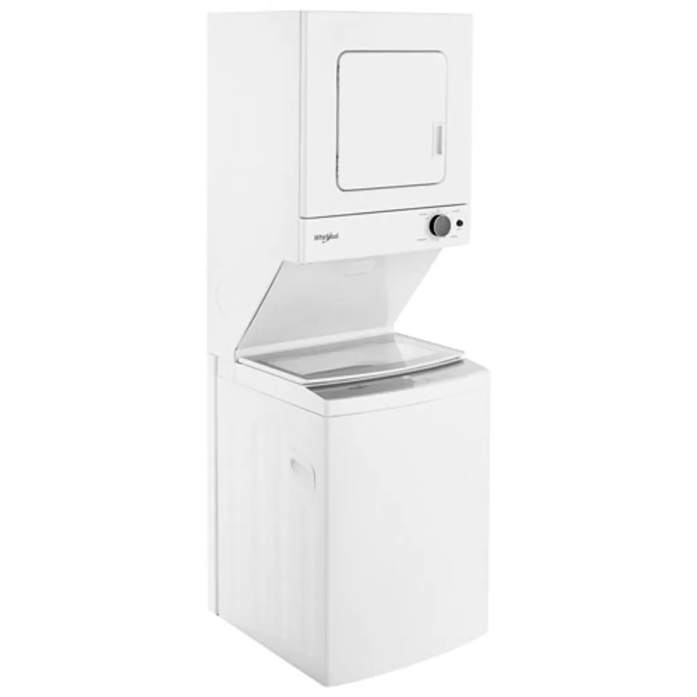 Whirlpool 1.9 Cu. Ft. Electric Washer & 3.4 Cu. Ft. Dryer Laundry Centre (YWET4024HW) - White