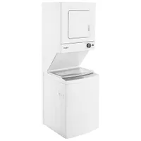 Whirlpool 1.9 Cu. Ft. Electric Washer & 3.4 Cu. Ft. Dryer Laundry Centre (YWET4024HW) - White