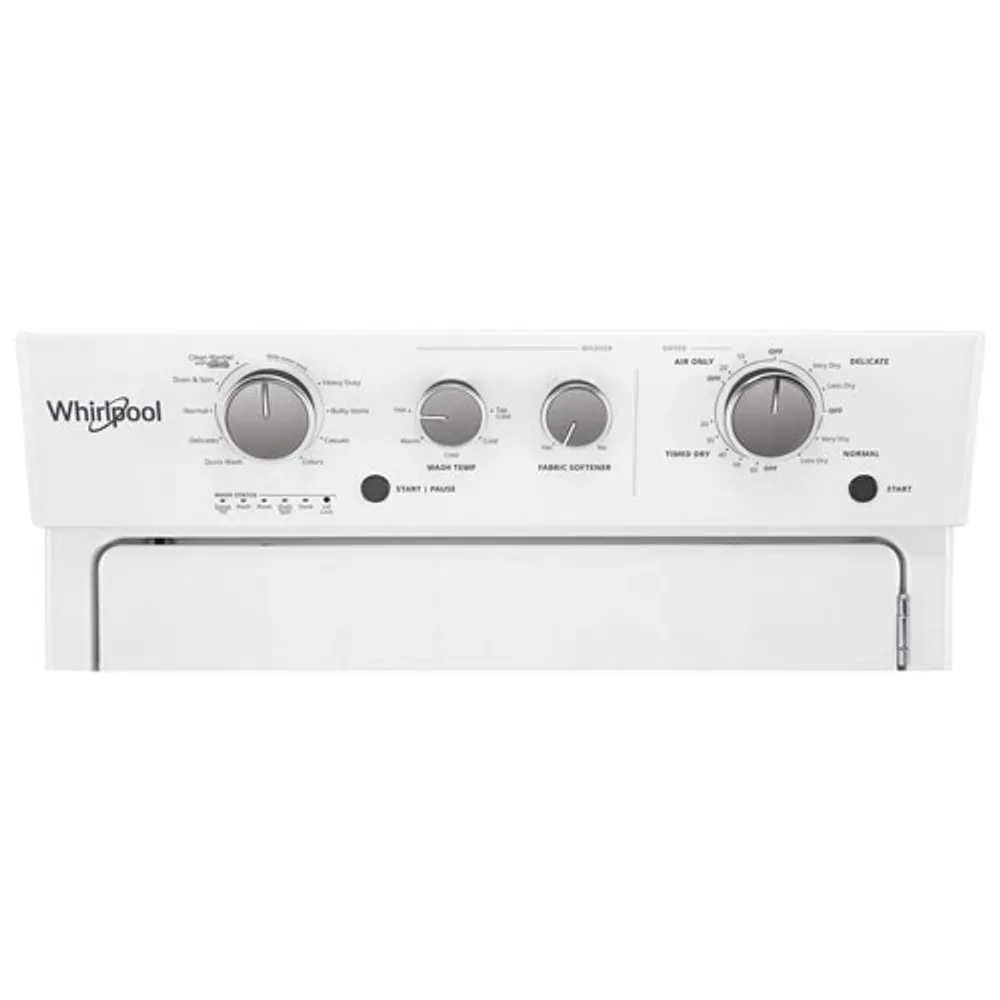 Whirlpool 4 Cu. Ft. Electric Washer & 5.9 Cu. Ft. Dryer Laundry Centre (YWET4027HW) - White