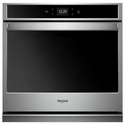 Whirlpool 30" 5.0 Cu. Ft. Self-Clean Electric Wall Oven (WOS51EC0HS) - Black/Stainless Steel