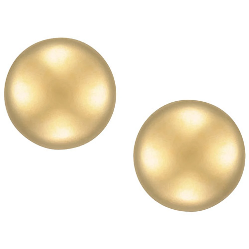 Kids Classic Yellow Gold Ball Stud & Gold Ball Sleeper Earring Set