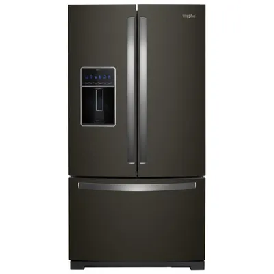 Whirlpool 36" 26.8 Cu. Ft. French Door Refrigerator (WRF757SDHV) - Black Stainless Steel