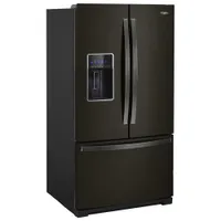 Whirlpool 36" 26.8 Cu. Ft. French Door Refrigerator (WRF757SDHV) - Black Stainless Steel