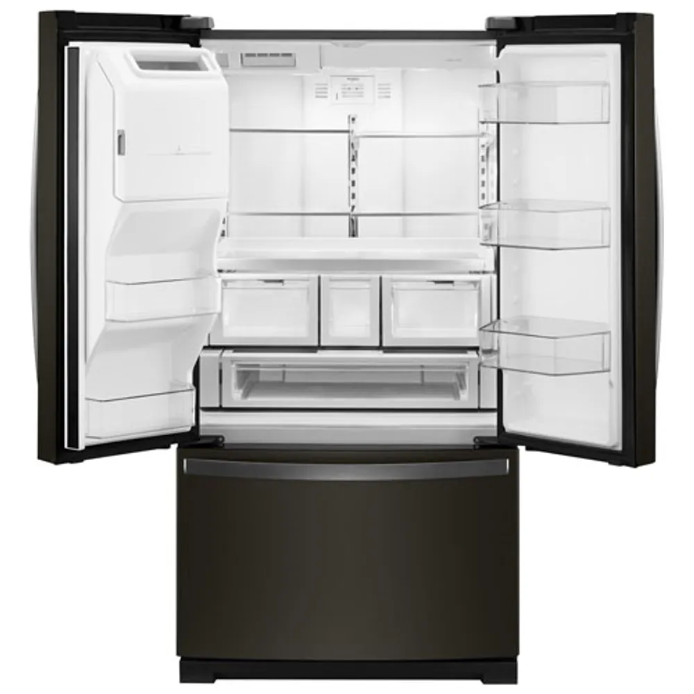 Whirlpool 36" 26.8 Cu. Ft. French Door Refrigerator (WRF757SDHV) - Black Stainless Steel