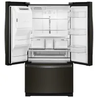 Whirlpool 36" 26.8 Cu. Ft. French Door Refrigerator (WRF757SDHV) - Black Stainless Steel