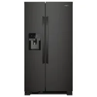 Whirlpool 33" 21.4 Cu. Ft. Side-By-Side Refrigerator w/ Ice & Water Dispenser (WRS331SDHB) - Black