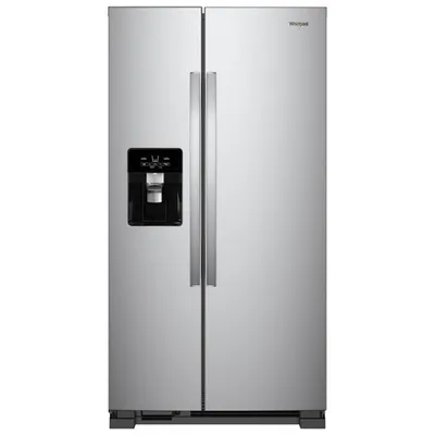 Whirlpool 33" 21.4 Cu. Ft. Side-By-Side Refrigerator w/ Ice & Water Dispenser (WRS331SDHM) - Stainless