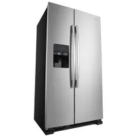 Amana 33" 21.4 Cu. Ft. Side-By-Side Refrigerator (ASI2175GRS) - Black-On-Stainless Steel