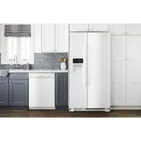 Amana 33" 21.4 Cu. Ft. Side-By-Side Refrigerator with Water & Ice Dispenser (ASI2175GRW) - White