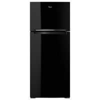 Whirlpool 28" 17.6 Cu. Ft. Top Freezer Refrigerator with LED Lighting (WRT518SZFB) - Black