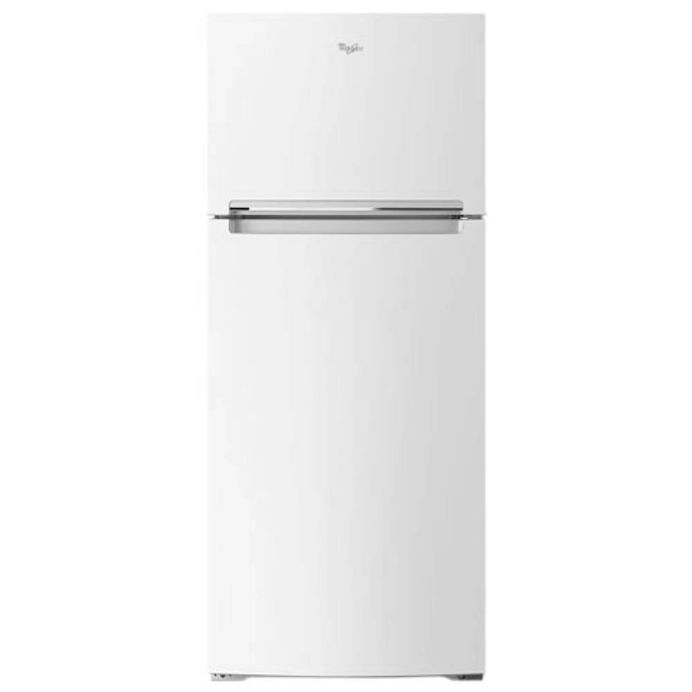 Whirlpool 28" 17.6 Cu. Ft. Top Freezer Refrigerator with LED Lighting (WRT518SZFW) - White