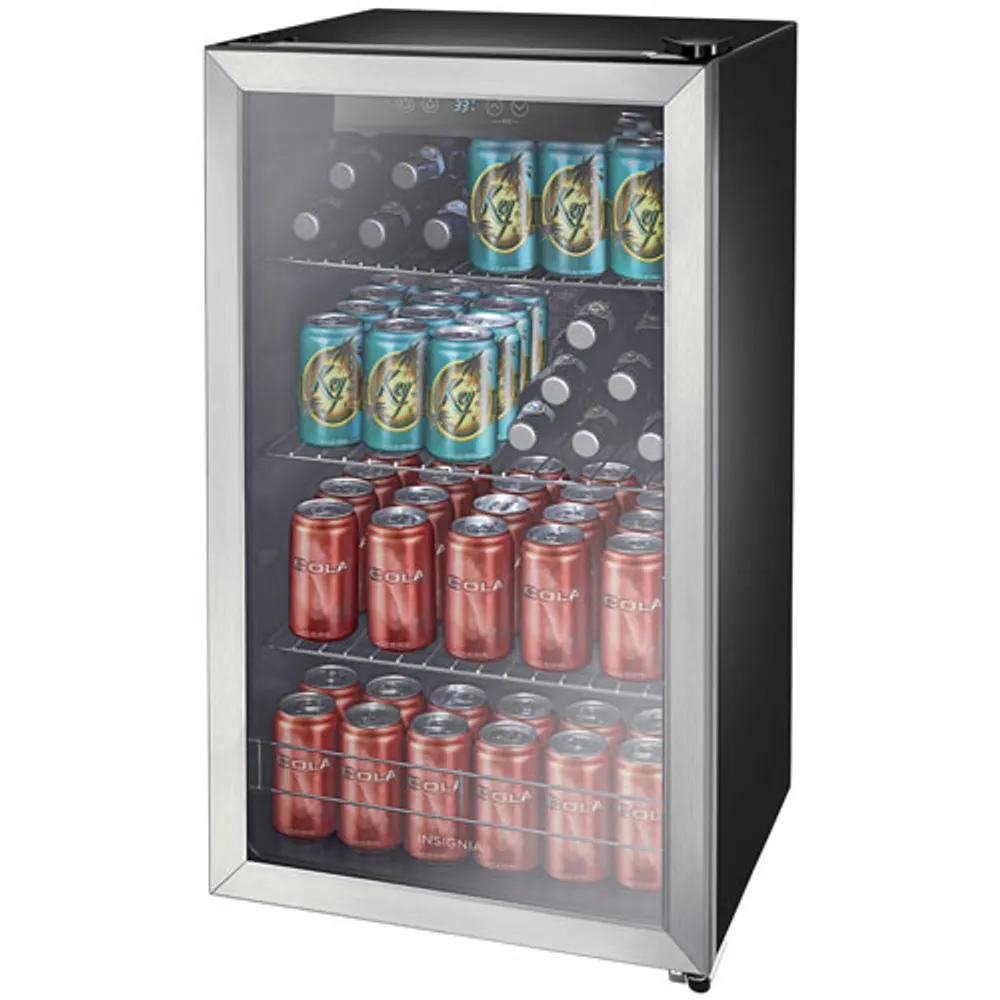 Insignia 3.2 Cu. Ft. 115-Can Beverage Centre (NS-BC115SS9) - Stainless Steel - Only at Best Buy