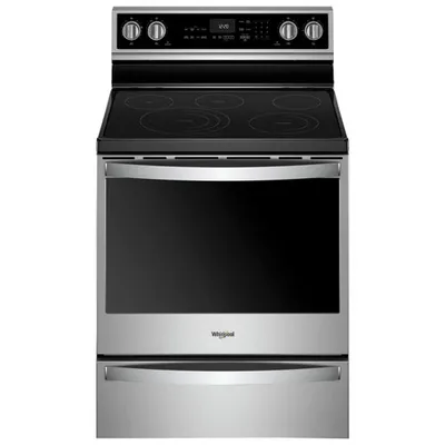 Whirlpool 30" 6.4 Cu. Ft. True Convection 5-Element Electric Range (YWFE975H0HZ) - Stainless