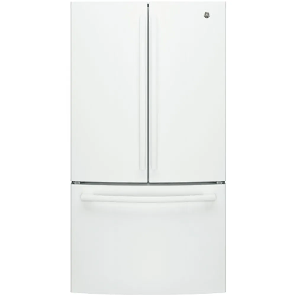GE 36" 26.7 Cu. Ft. French Door Refrigerator with Water Dispenser (GNE27JGMWW) - White