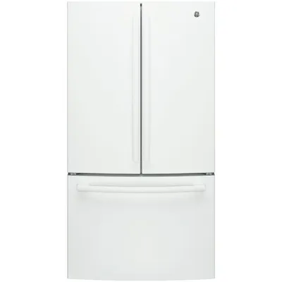 GE 36" 26.7 Cu. Ft. French Door Refrigerator with Water Dispenser (GNE27JGMWW) - White