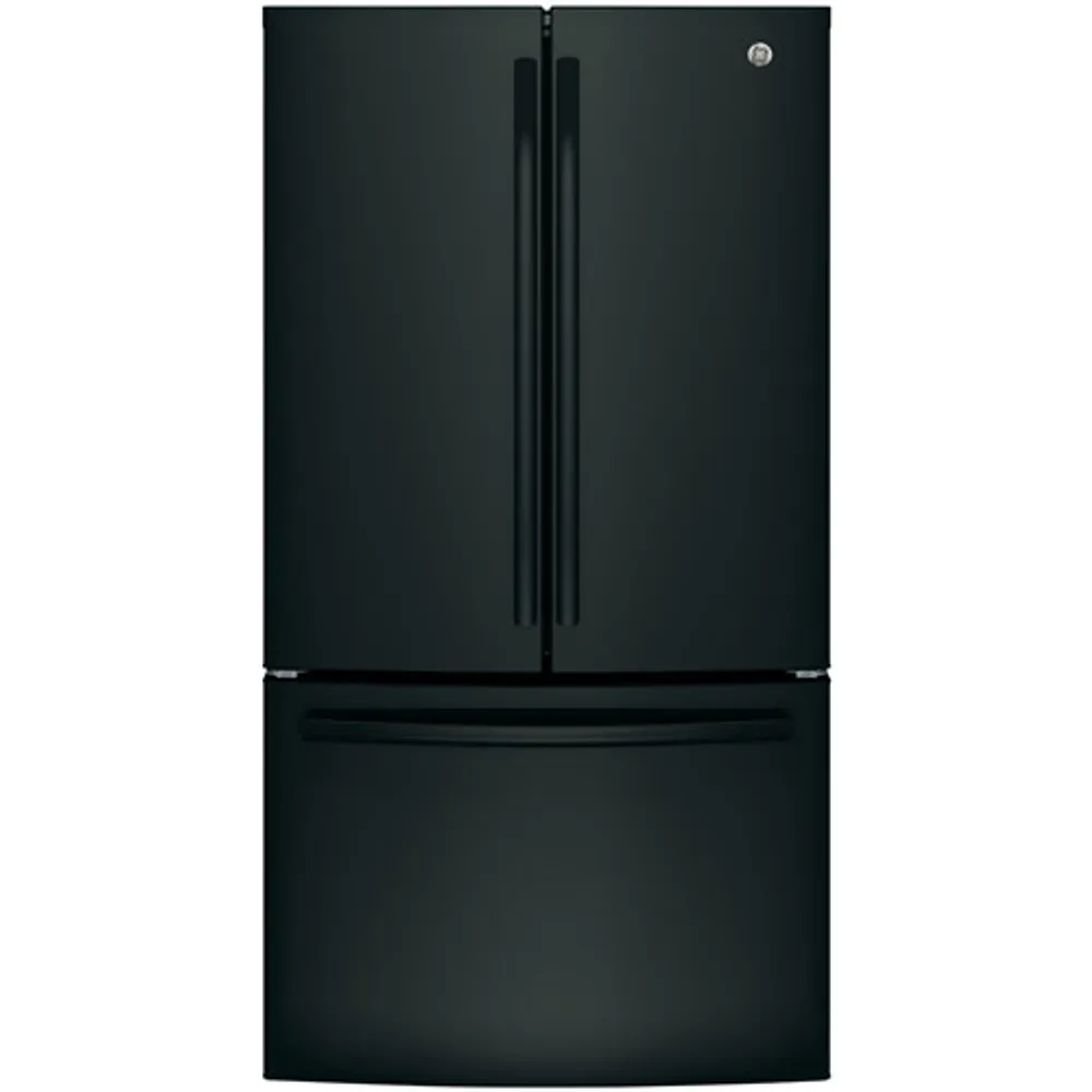 GE 36" 26.7 Cu. Ft. French Door Refrigerator with Water Dispenser (GNE27JGMBB) - Black