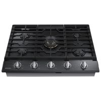 Samsung 30" 4-Burner Gas Cooktop (NA30N7755TG/AA) - Black; Stainless Steel