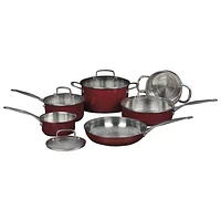 Cuisinart 10-Piece Stainless Steel Cookware Set