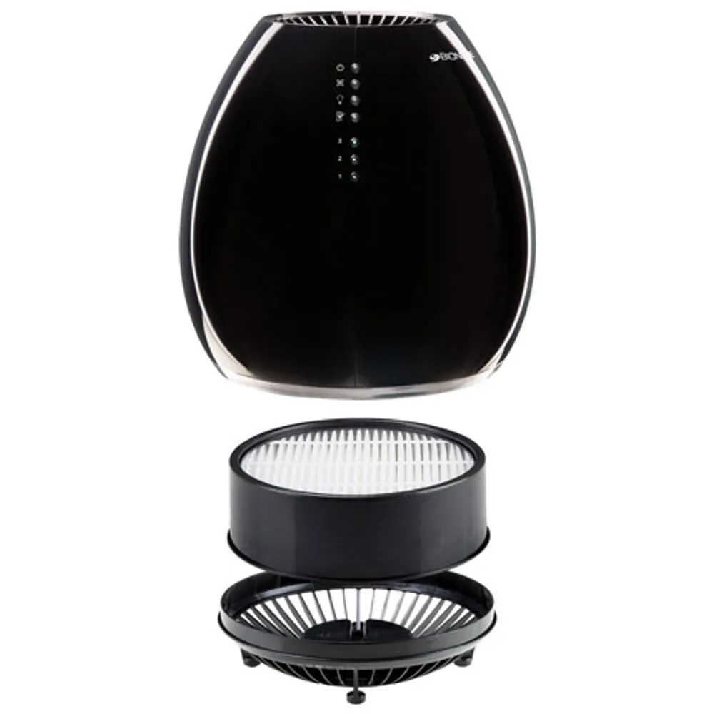 Bionaire Air Purifier with HEPA Filter and Night Light - Black