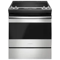 Amana 30" 4.8 Cu. Ft. Self-Clean Slide-In Electric Range (YAES6603SFS) - Black/Stainless