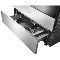 Amana 30" 4.8 Cu. Ft. Self-Clean Slide-In Electric Range (YAES6603SFS) - Black/Stainless