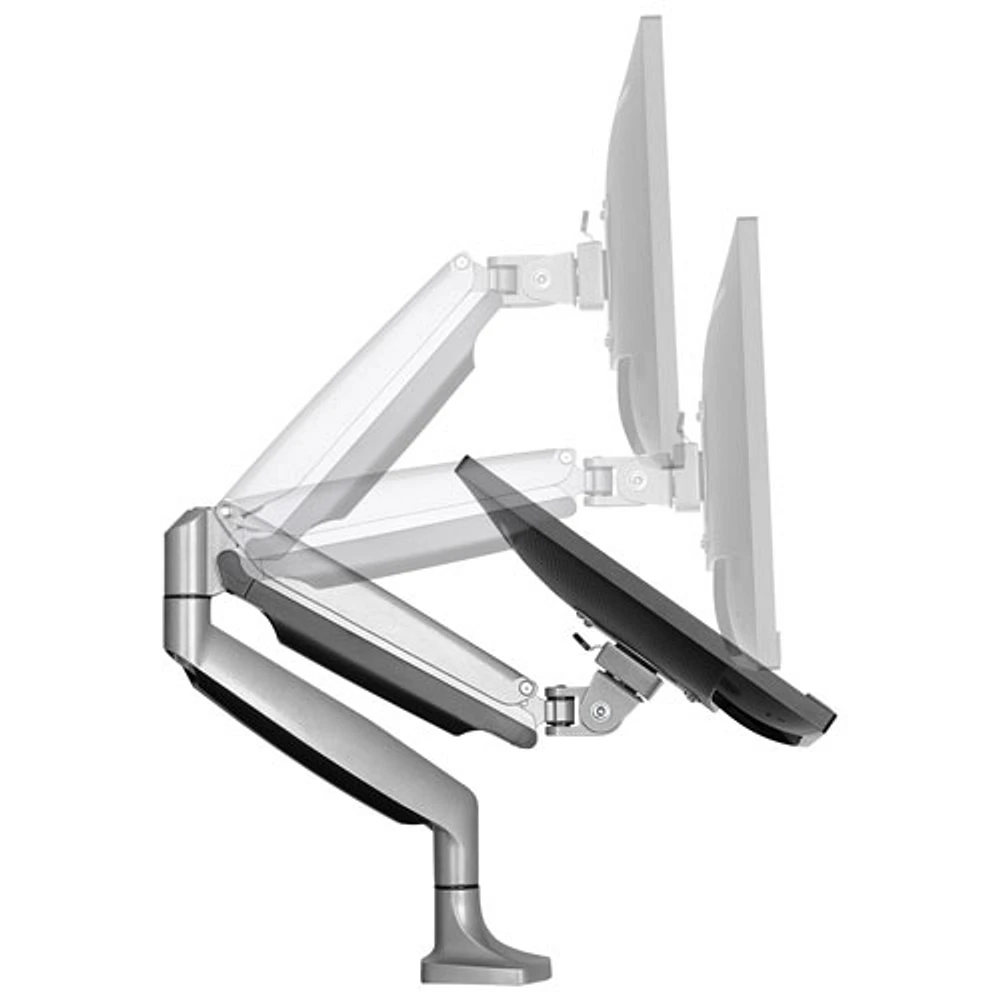 StarTech 32" Ergonomic Full Motion Monitor Desk Mount - Silver