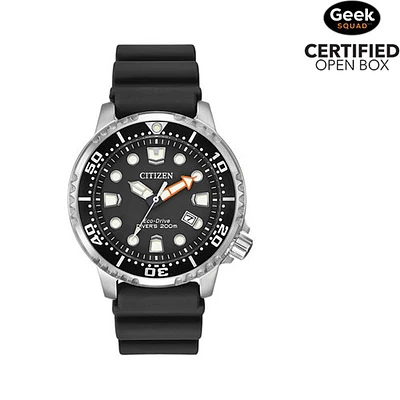 Boîte ouverte - Montre sport solaire 42 mm pour hommes Promaster Diver de Citizen - Noir - Argenté