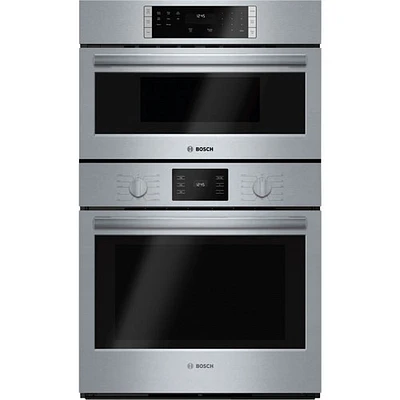 Bosch 30" Electric Combination Wall Oven (HBL57M52UC) - Stainless Steel - Open Box-Perfect Condition