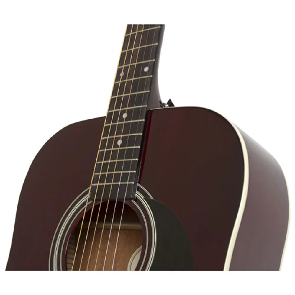 Epiphone FT-100 Acoustic Guitar (EAFTWRCH3) - Wine Red - Only at Best Buy